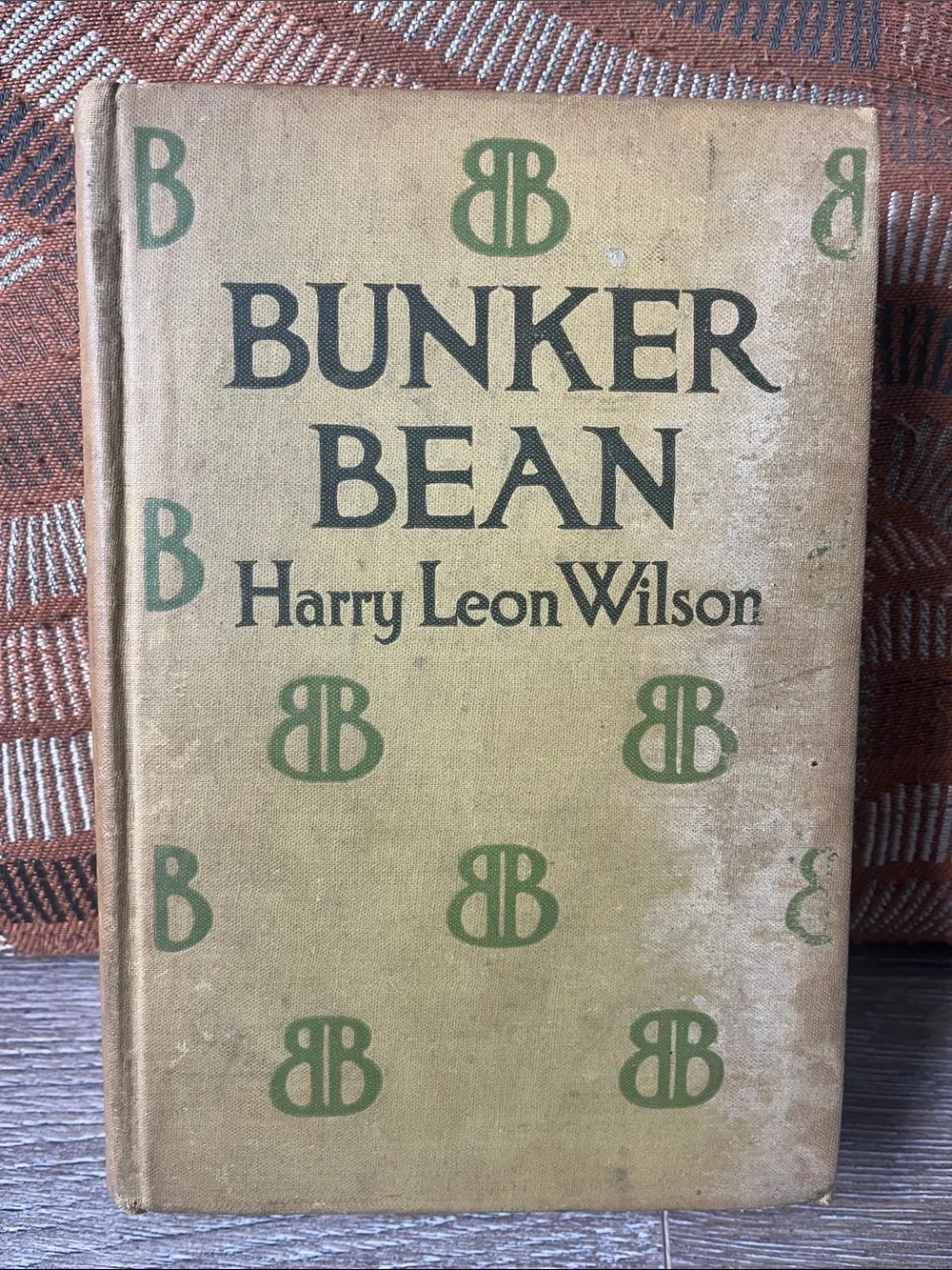 Bunker Bean by Harry Leon Wilson - Green and Tan Clothbound Book 1913